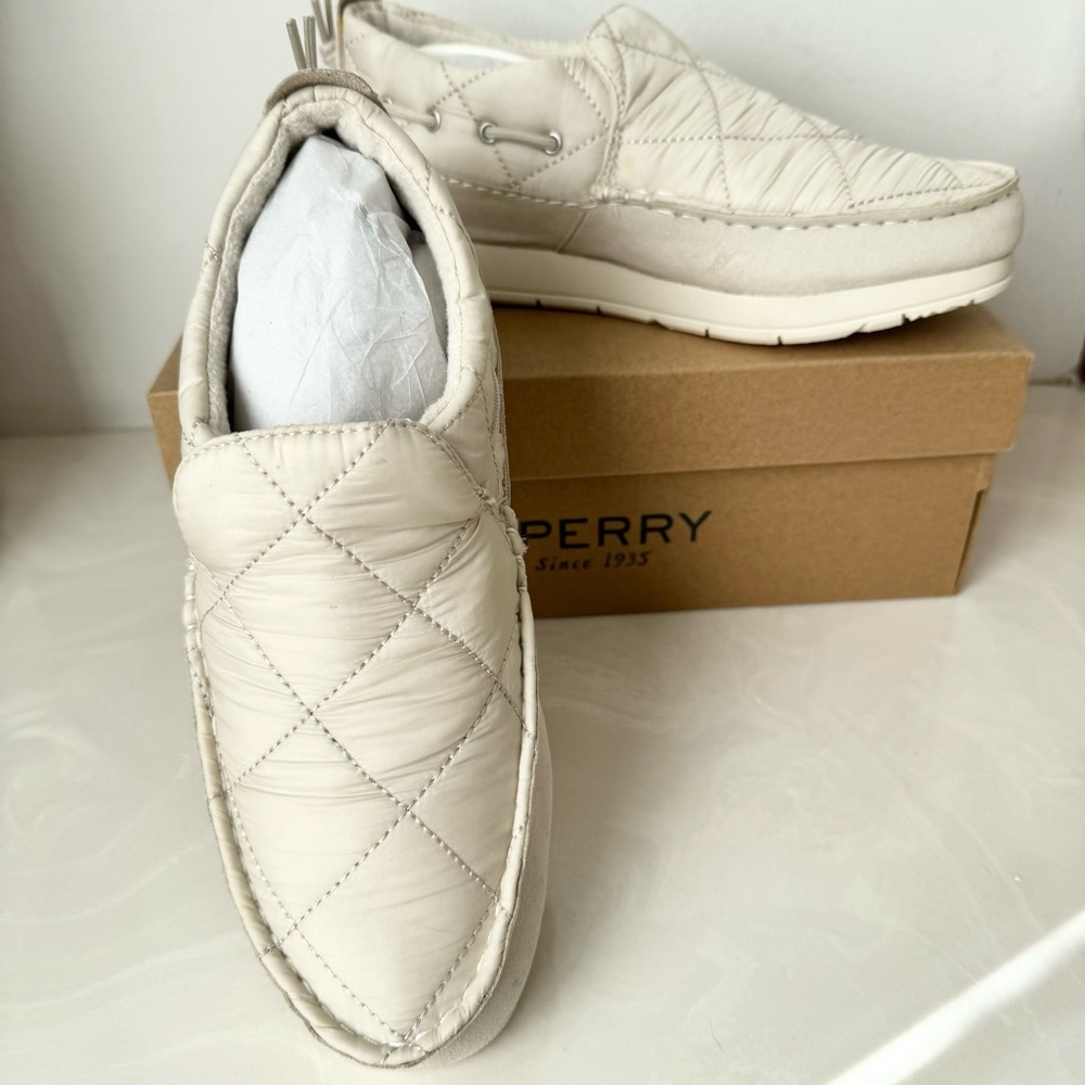 Sperry Ivory Moc-Sider Nylon Solid Casual Shoes Size 8.5 Style STS87046 - Picture 8 of 16